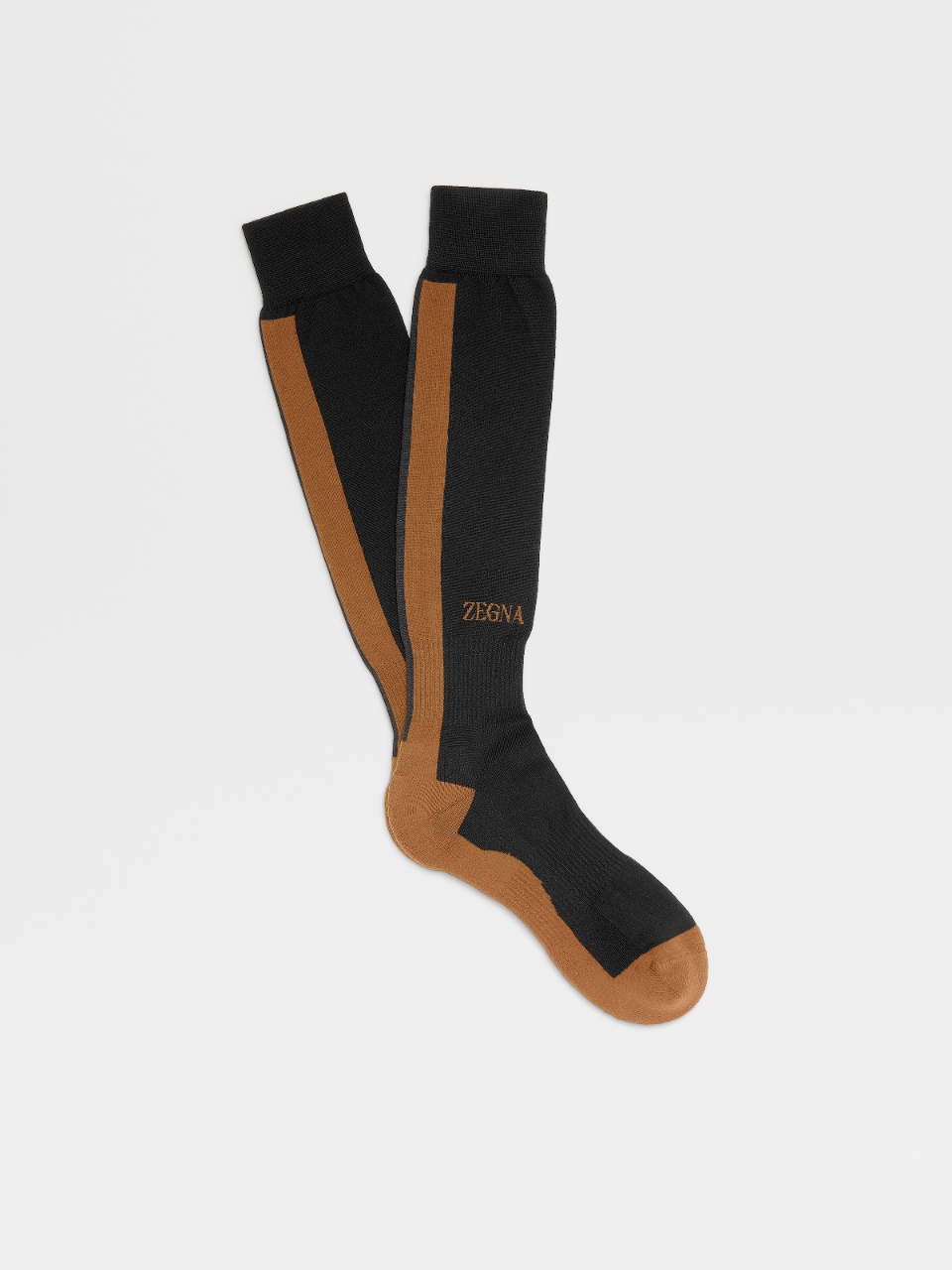 Black Techmerino™ Wool Mid Calf Socks